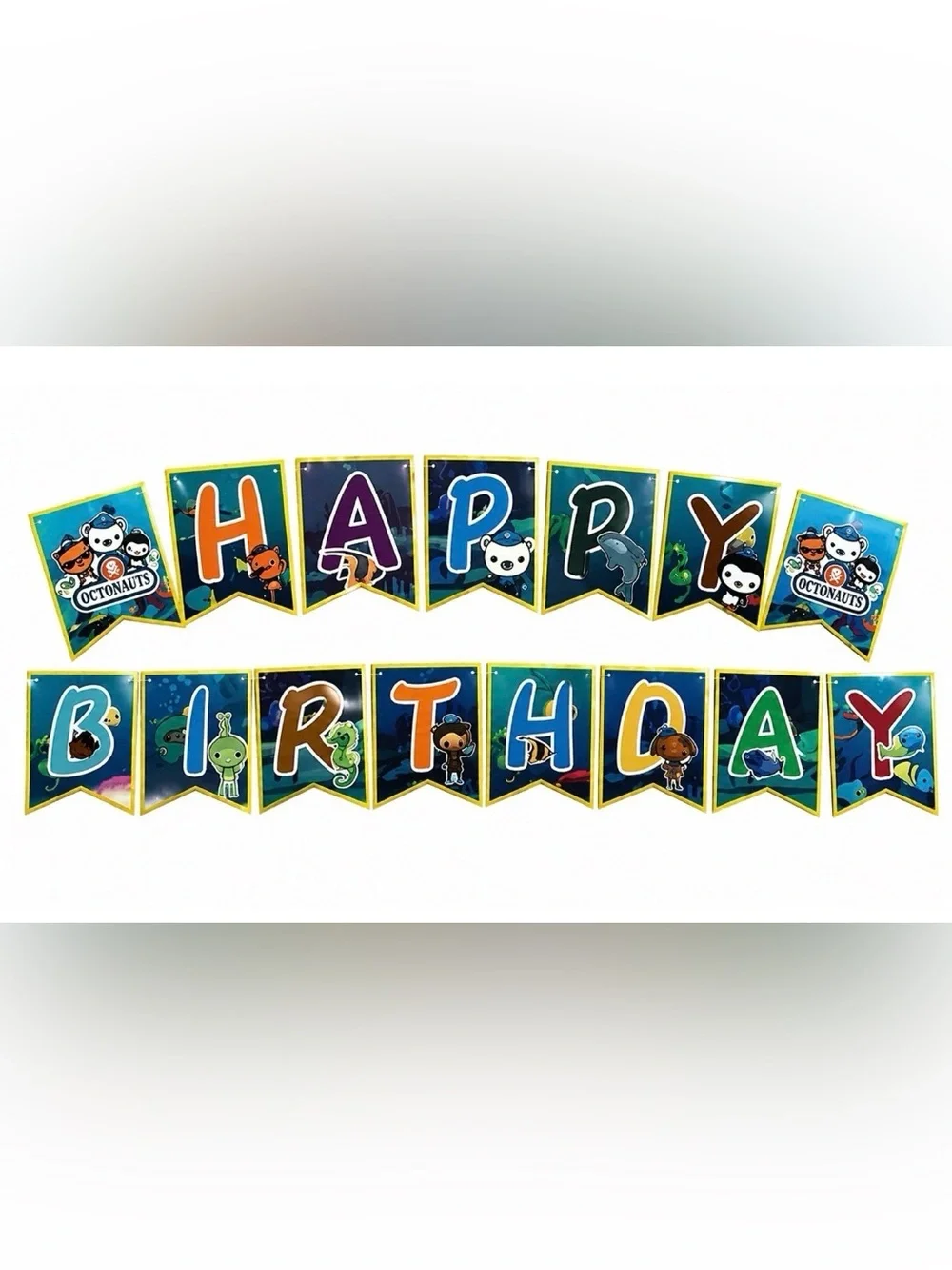 Octonauts Under The Sea Happy Birthday Banner Boys Girls Party Prop Decoration